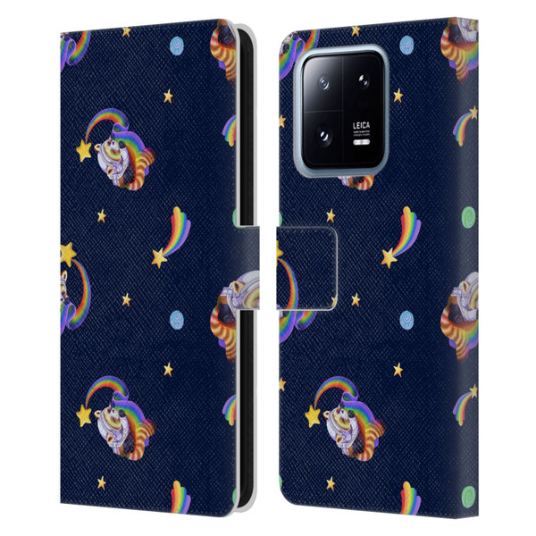 Carla Morrow Patterns Red Panda Leather Book Wallet Case Cover For Xiaomi 13 Pro 5G