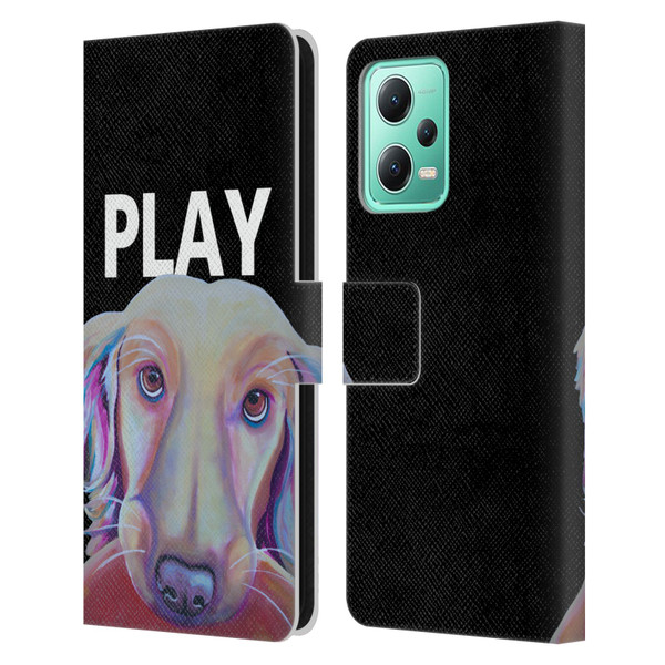 Jody Wright Dog And Cat Collection Playful Leather Book Wallet Case Cover For Xiaomi Redmi Note 12 5G