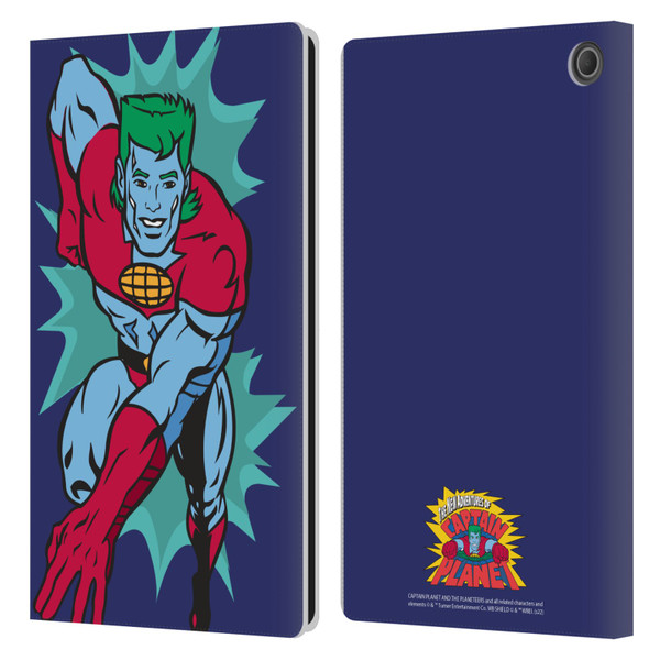 Captain Planet And The Planeteers Graphics Halftone Leather Book Wallet Case Cover For Amazon Fire Max 11 2023