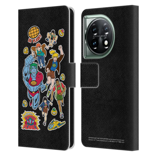 Captain Planet And The Planeteers Graphics Planeteers Leather Book Wallet Case Cover For OnePlus 11 5G