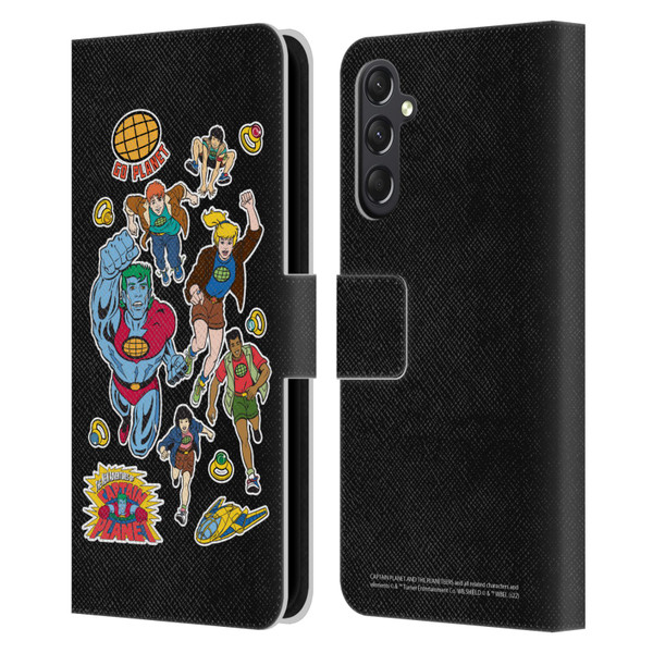 Captain Planet And The Planeteers Graphics Planeteers Leather Book Wallet Case Cover For Samsung Galaxy A24 4G / M34 5G