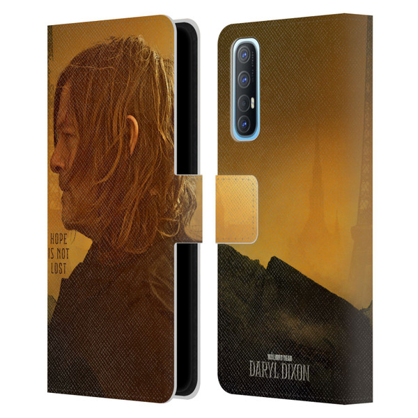 The Walking Dead: Daryl Dixon Key Art Hope Is Not Lost Leather Book Wallet Case Cover For OPPO Find X2 Neo 5G