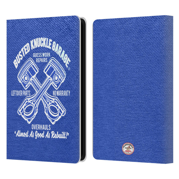 Busted Knuckle Garage Graphics Overhauls Leather Book Wallet Case Cover For Amazon Kindle Paperwhite 5 (2021)