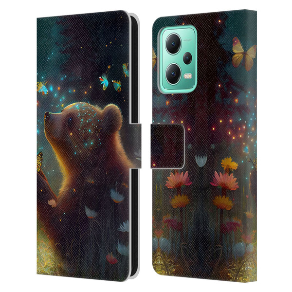 JK Stewart Art Bear Leather Book Wallet Case Cover For Xiaomi Redmi Note 12 5G