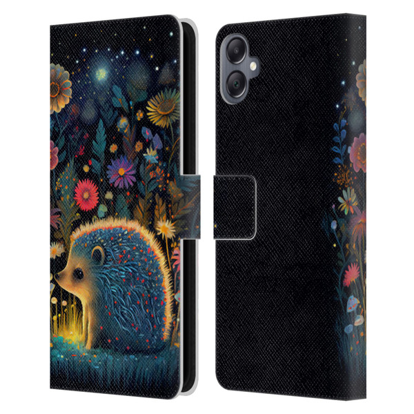 JK Stewart Graphics Little Hedgehog Leather Book Wallet Case Cover For Samsung Galaxy A05