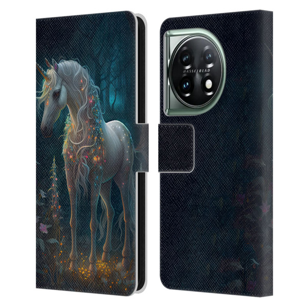JK Stewart Key Art Unicorn Leather Book Wallet Case Cover For OnePlus 11 5G