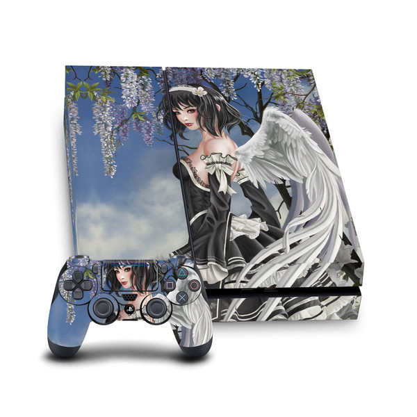 Nene Thomas Gothic Angel And Flowers Anime Fairy Vinyl Sticker Skin Decal Cover for Sony PS4 Console & Controller