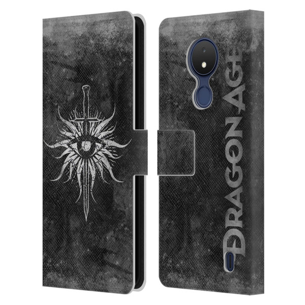 EA Bioware Dragon Age Heraldry Inquisition Distressed Leather Book Wallet Case Cover For Nokia C21