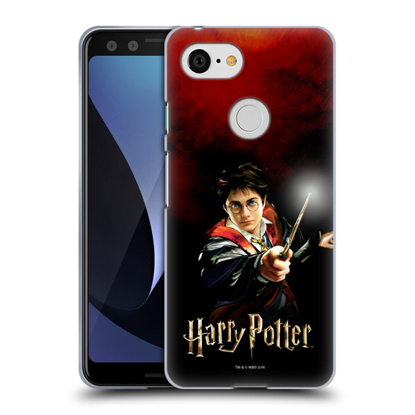 Harry Potter Prisoner Of Azkaban II Harry Portrait Soft Gel Case for Google Pixel 3