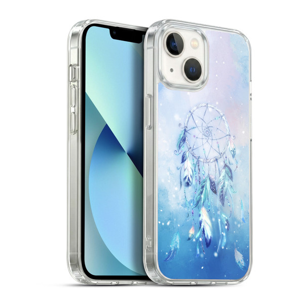 Simone Gatterwe Assorted Designs Blue Dreamcatcher Soft Gel Case for Apple iPhone 13