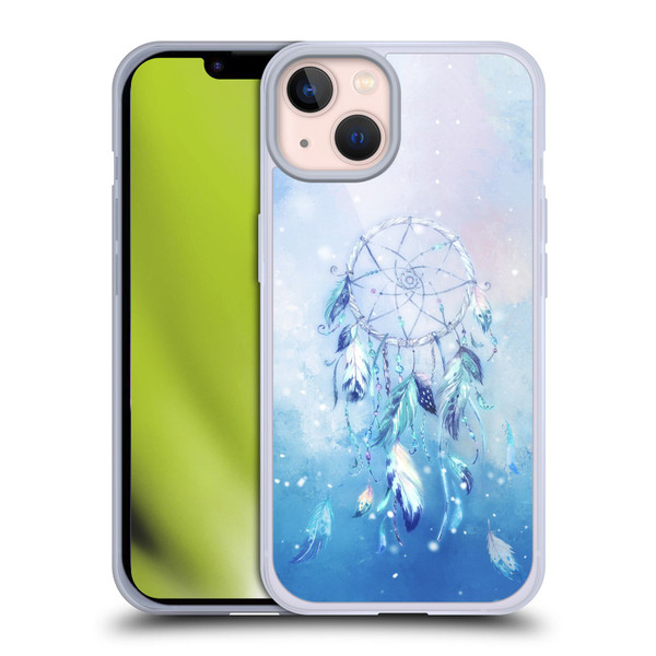 Simone Gatterwe Assorted Designs Blue Dreamcatcher Soft Gel Case for Apple iPhone 13