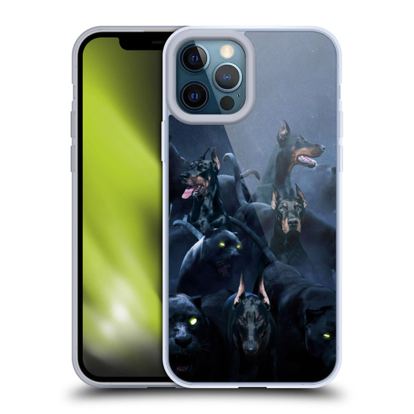 Klaudia Senator Animal Art Doberman Soft Gel Case for Apple iPhone 12 Pro Max