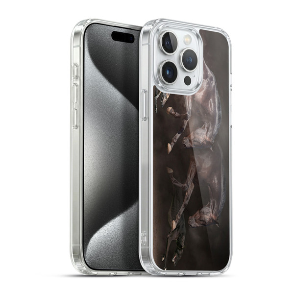 Klaudia Senator Animal Art Greyhound And Horse Soft Gel Case for Apple iPhone 15 Pro Max & MagSafe