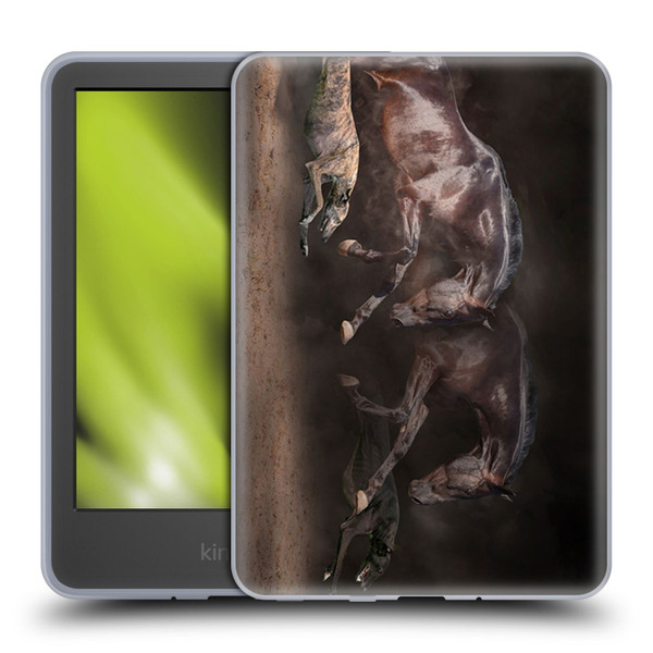 Klaudia Senator Animal Art Greyhound And Horse Soft Gel Case for Amazon Kindle 11th Gen 6in 2022