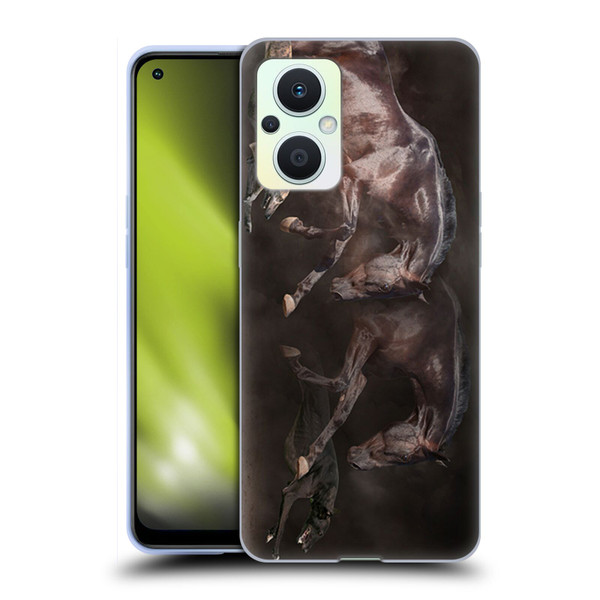Klaudia Senator Animal Art Greyhound And Horse Soft Gel Case for OPPO Reno8 Lite