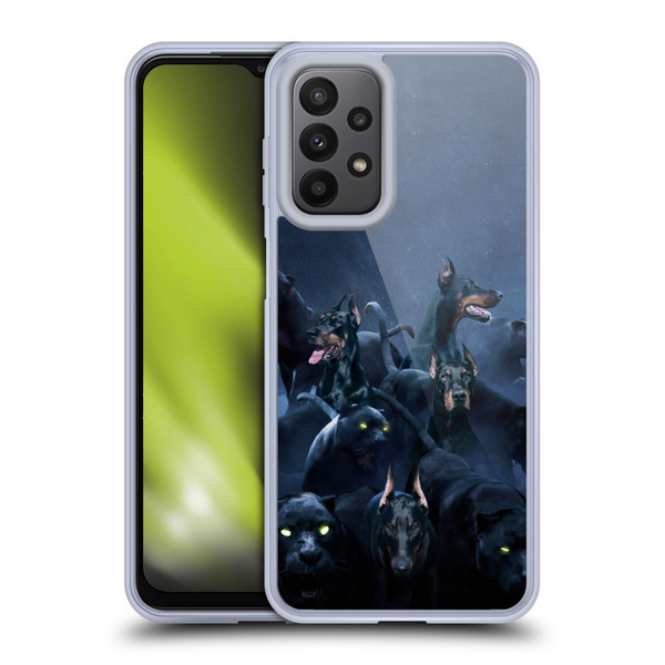 Klaudia Senator Animal Art Doberman Soft Gel Case for Samsung Galaxy A23 / 5G (2022)