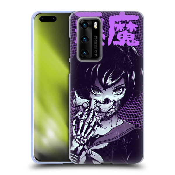 Zombie Makeout Club Graphics Skull Hand Soft Gel Case for Huawei P40 5G