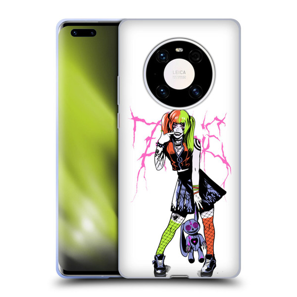 Zombie Makeout Club Graphics Bear Soft Gel Case for Huawei Mate 40 Pro 5G