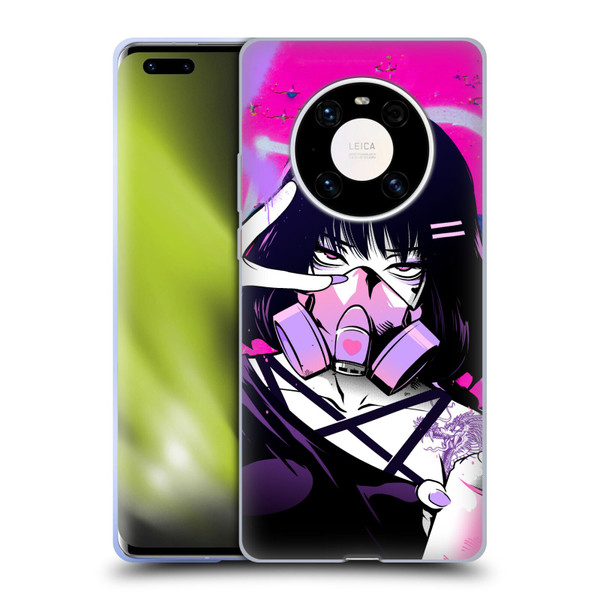 Zombie Makeout Club Graphics Facepiece Soft Gel Case for Huawei Mate 40 Pro 5G
