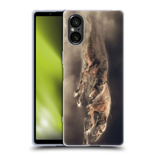 Klaudia Senator Animal Art Greyhound Soft Gel Case for Sony Xperia 5 V 5G