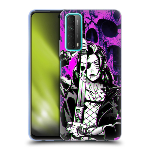 Zombie Makeout Club Graphics Death Cyber Soft Gel Case for Huawei P Smart (2021)