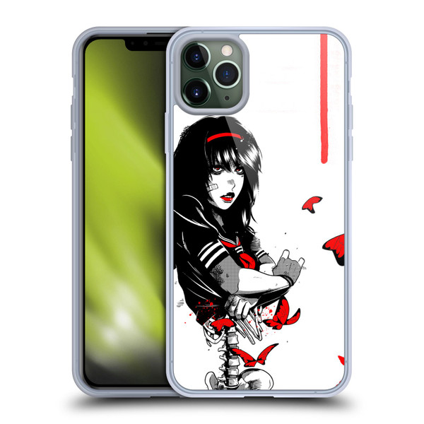Zombie Makeout Club Graphics Butterflies Soft Gel Case for Apple iPhone 11 Pro Max