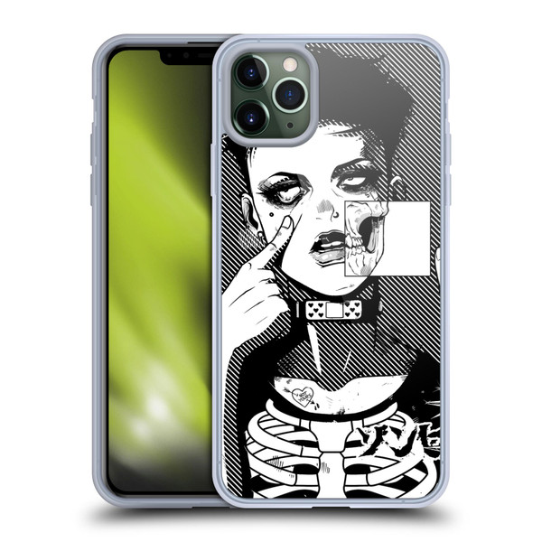 Zombie Makeout Club Graphics Dark Makeup Soft Gel Case for Apple iPhone 11 Pro Max