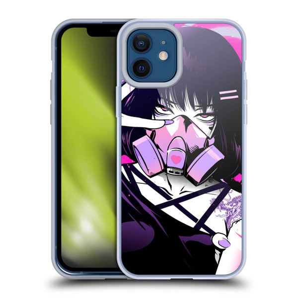 Zombie Makeout Club Graphics Facepiece Soft Gel Case for Apple iPhone 12 / iPhone 12 Pro