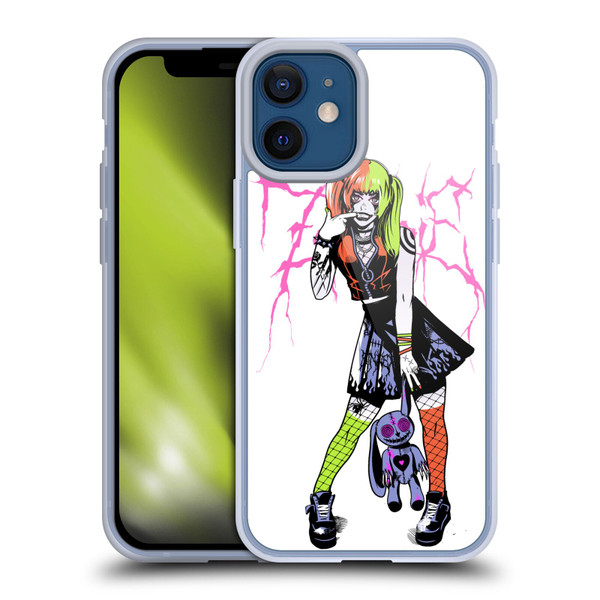 Zombie Makeout Club Graphics Bear Soft Gel Case for Apple iPhone 12 Mini