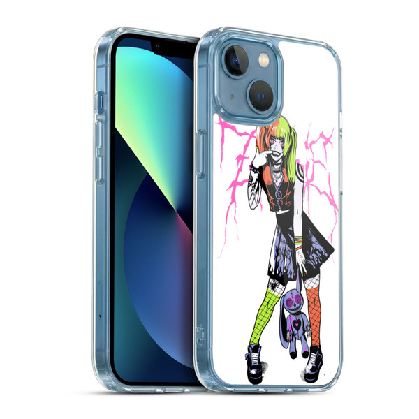 Zombie Makeout Club Graphics Bear Soft Gel Case for Apple iPhone 13 Mini & MagSafe