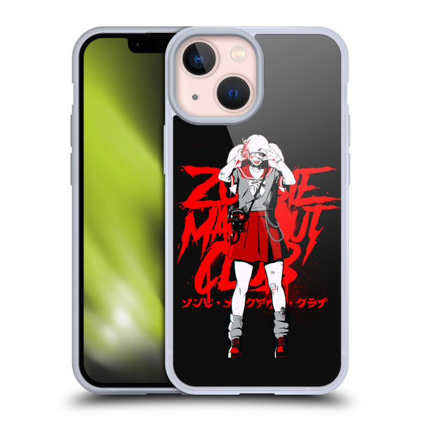Zombie Makeout Club Graphics Uniform Soft Gel Case for Apple iPhone 13 Mini
