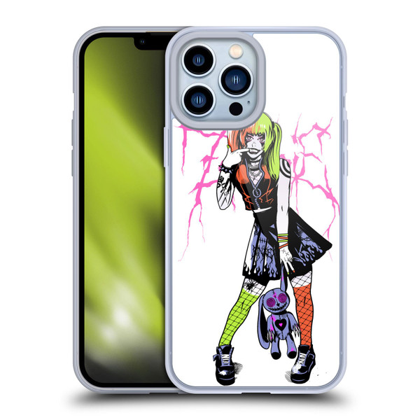 Zombie Makeout Club Graphics Bear Soft Gel Case for Apple iPhone 13 Pro Max