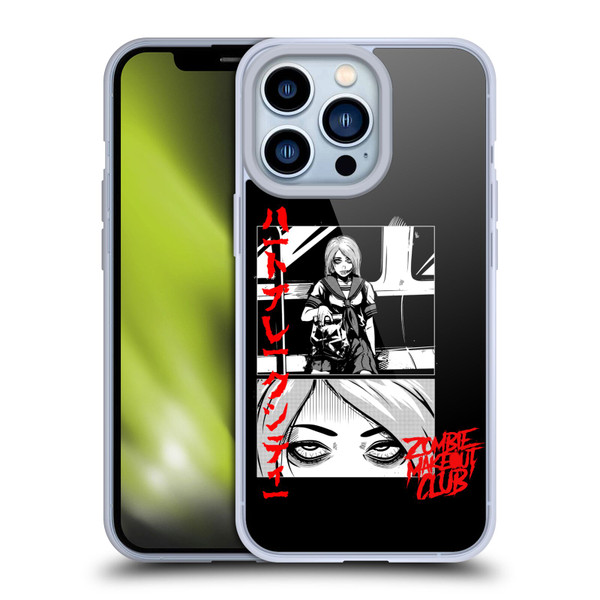 Zombie Makeout Club Graphics Comic Strip Soft Gel Case for Apple iPhone 13 Pro