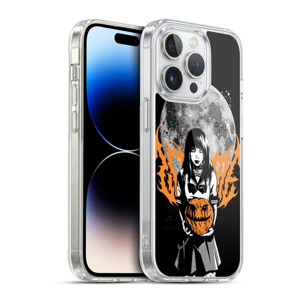 Zombie Makeout Club Graphics Halloween Pumpkin Soft Gel Case for Apple iPhone 13 Pro & MagSafe
