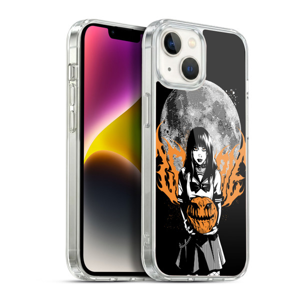 Zombie Makeout Club Graphics Halloween Pumpkin Soft Gel Case for Apple iPhone 14