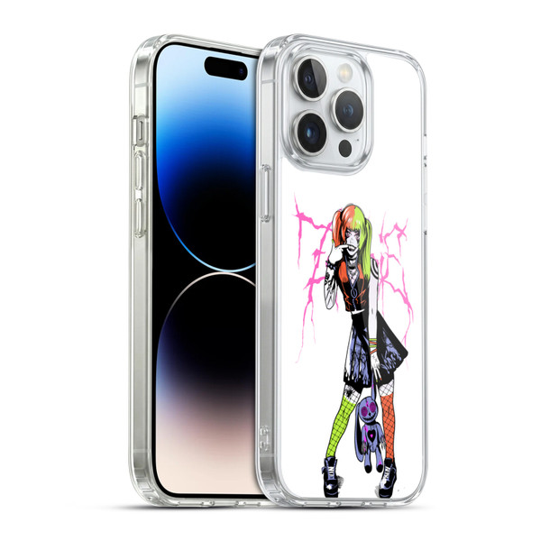 Zombie Makeout Club Graphics Bear Soft Gel Case for Apple iPhone 14 Pro Max & MagSafe