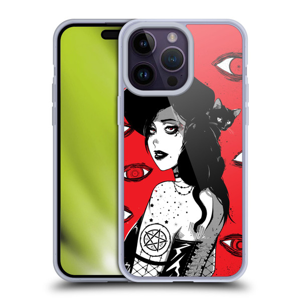 Zombie Makeout Club Graphics Black Makeup Soft Gel Case for Apple iPhone 14 Pro Max