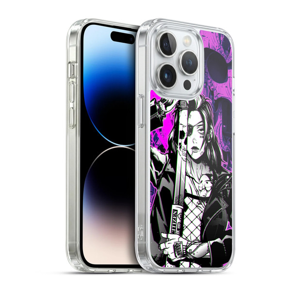 Zombie Makeout Club Graphics Death Cyber Soft Gel Case for Apple iPhone 14 Pro & MagSafe