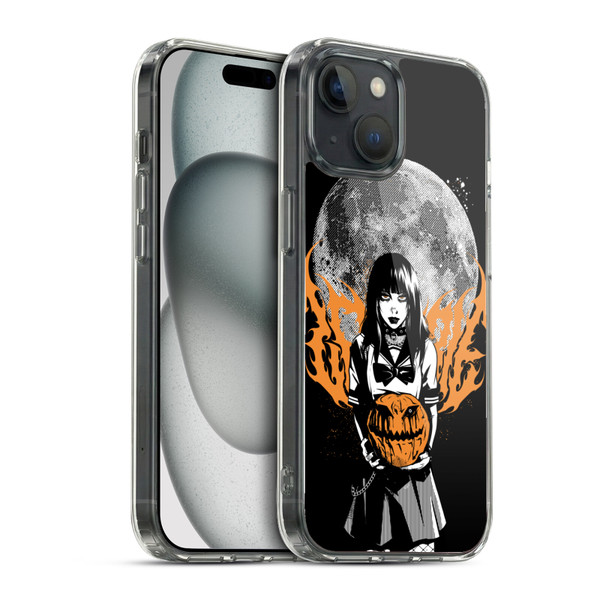 Zombie Makeout Club Graphics Halloween Pumpkin Soft Gel Case for Apple iPhone 15 & MagSafe