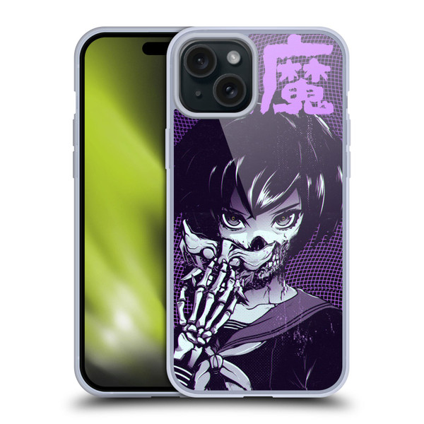 Zombie Makeout Club Graphics Skull Hand Soft Gel Case for Apple iPhone 15 Plus