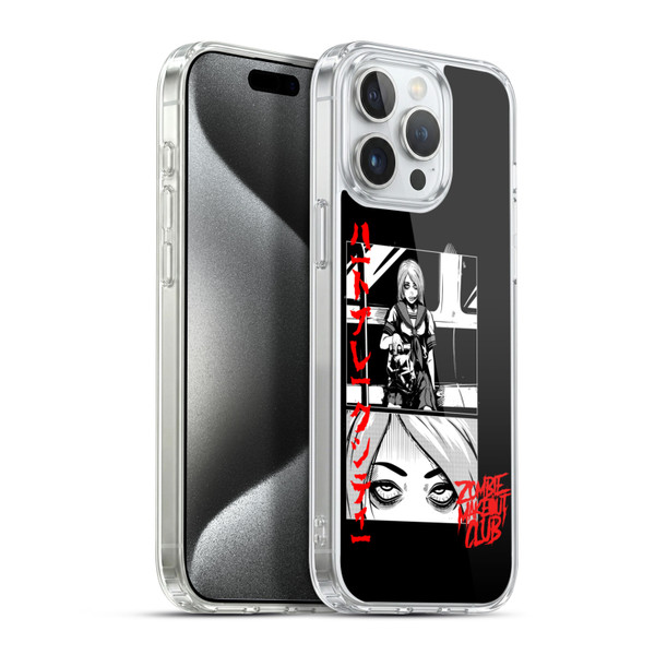 Zombie Makeout Club Graphics Comic Strip Soft Gel Case for Apple iPhone 15 Pro Max & MagSafe