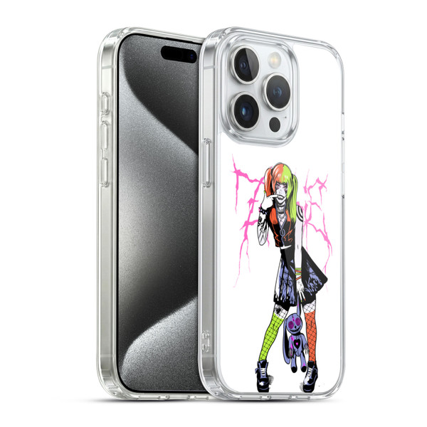 Zombie Makeout Club Graphics Bear Soft Gel Case for Apple iPhone 15 Pro & MagSafe