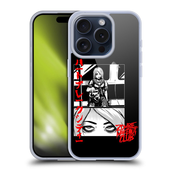 Zombie Makeout Club Graphics Comic Strip Soft Gel Case for Apple iPhone 15 Pro
