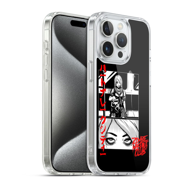 Zombie Makeout Club Graphics Comic Strip Soft Gel Case for Apple iPhone 15 Pro & MagSafe
