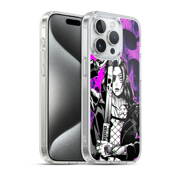 Zombie Makeout Club Graphics Death Cyber Soft Gel Case for Apple iPhone 15 Pro & MagSafe