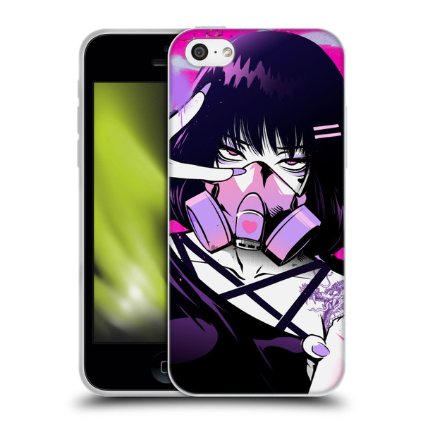 Zombie Makeout Club Graphics Facepiece Soft Gel Case for Apple iPhone 5c