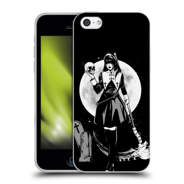 Zombie Makeout Club Graphics Skull Head Soft Gel Case for Apple iPhone 5c