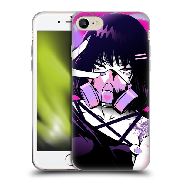 Zombie Makeout Club Graphics Facepiece Soft Gel Case for Apple iPhone 7 / 8 / SE 2020 & 2022