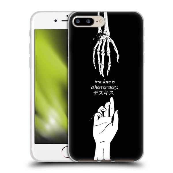 Zombie Makeout Club Graphics True Love Soft Gel Case for Apple iPhone 7 Plus / iPhone 8 Plus