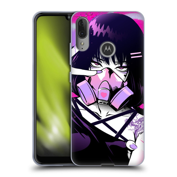 Zombie Makeout Club Graphics Facepiece Soft Gel Case for Motorola Moto E6 Plus
